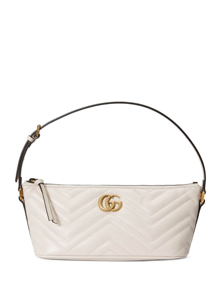 White Gg Marmont MatelassÃ_x0083_Â© Shoulder Bag