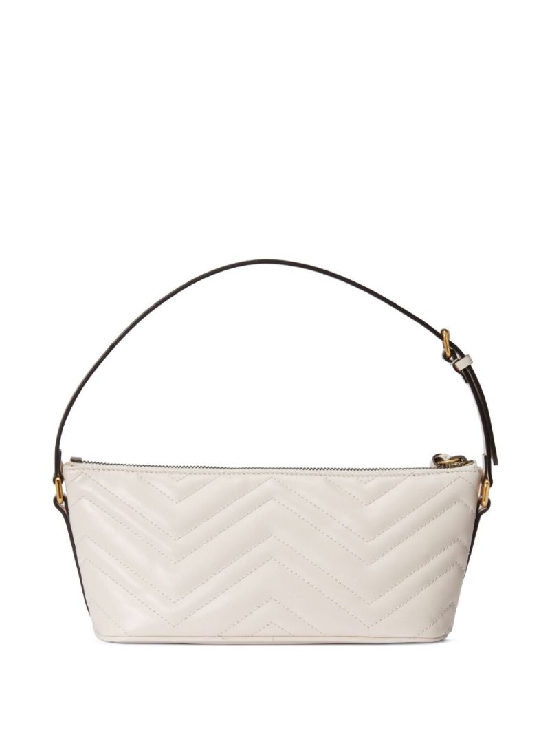 White Gg Marmont MatelassÃ_x0083_Â© Shoulder Bag
