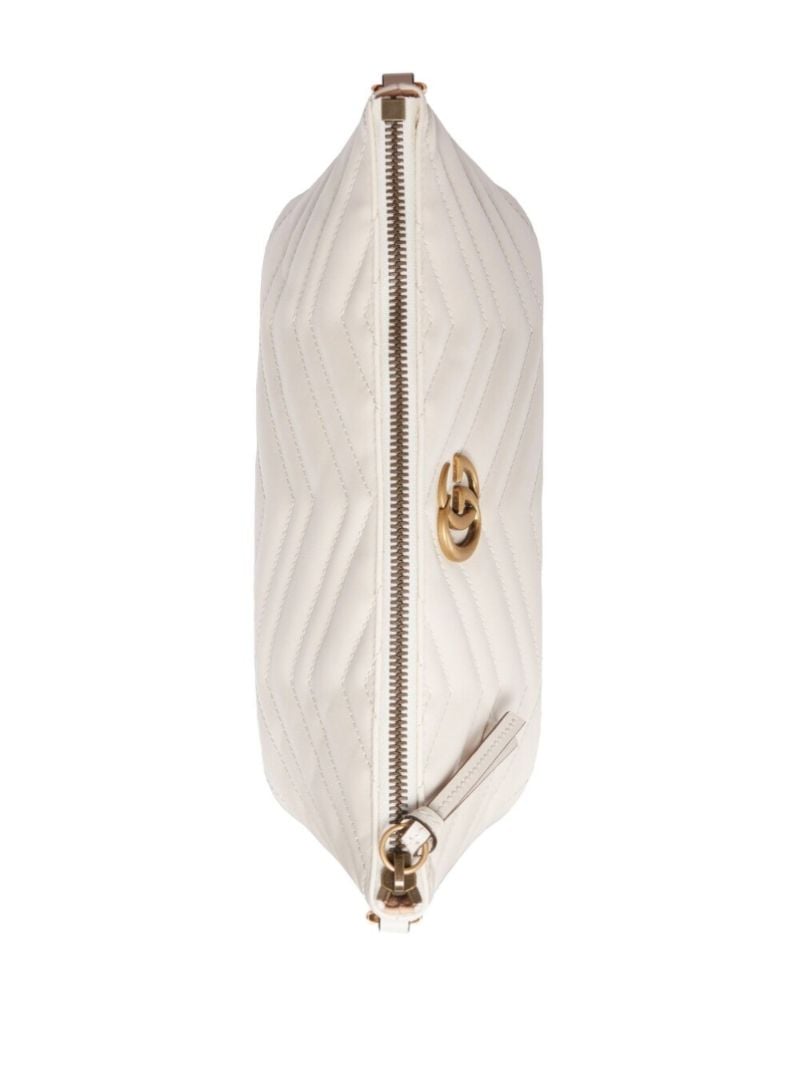 White Gg Marmont MatelassÃ_x0083_Â© Shoulder Bag