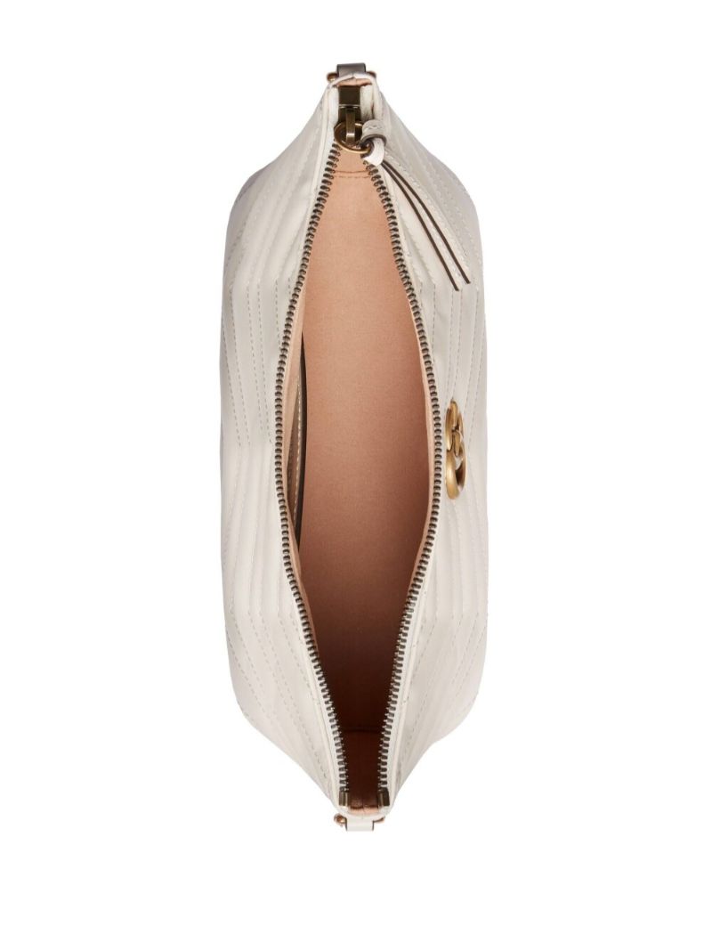White Gg Marmont MatelassÃ_x0083_Â© Shoulder Bag