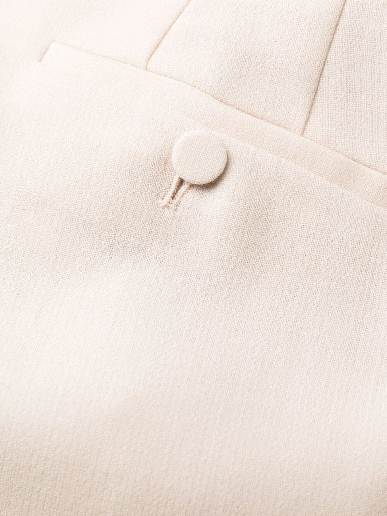 White Tailored Wool Trousers