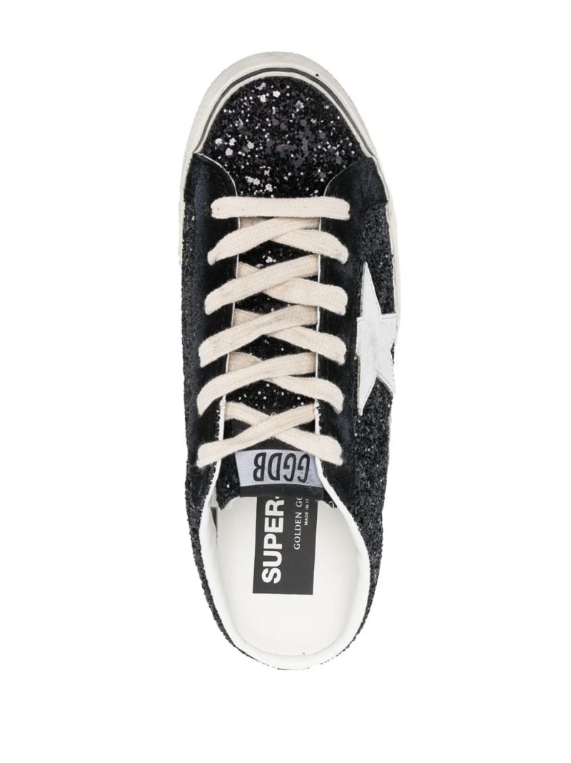 Black Super-star Sabot Leather Sneakers