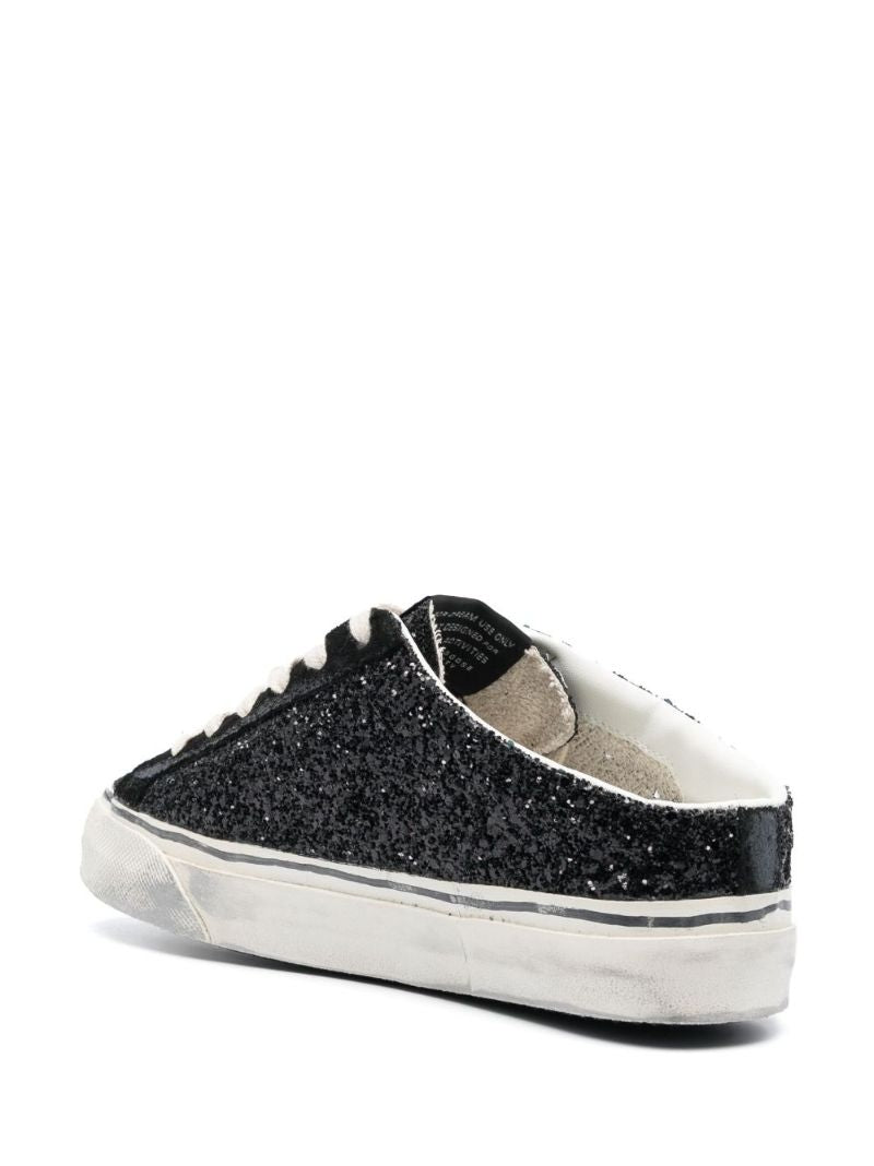 Black Super-star Sabot Leather Sneakers