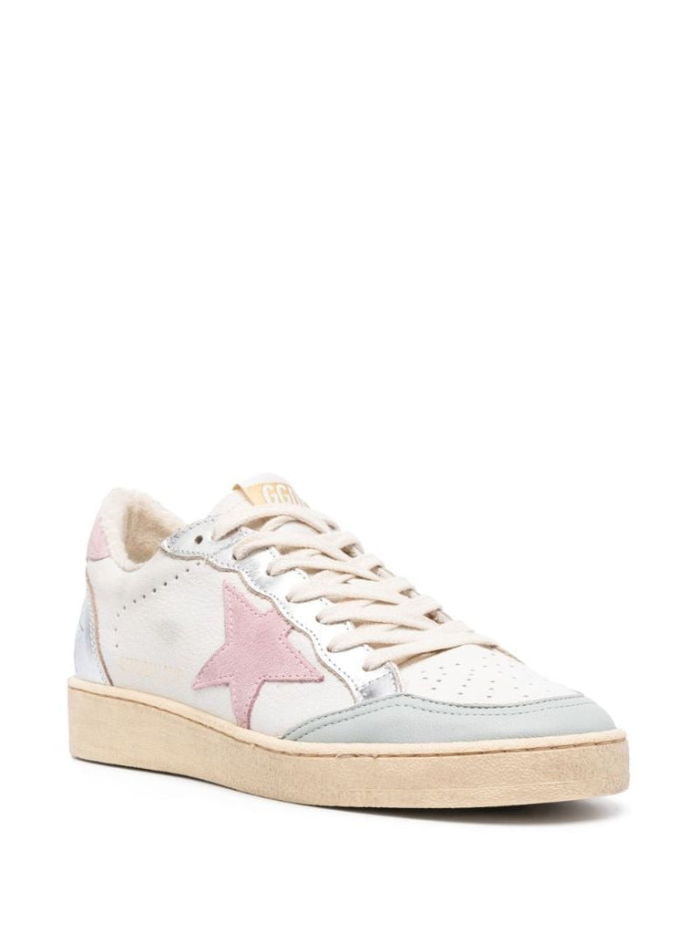 White Ball Star Leather Sneakers