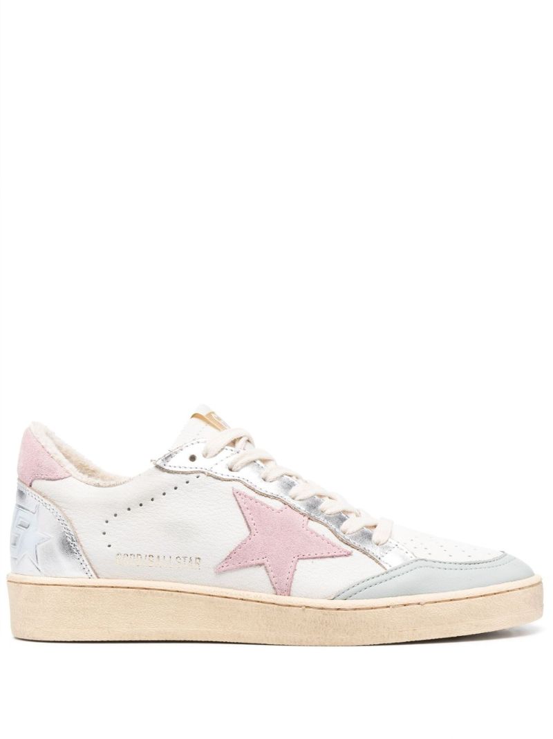 White Ball Star Leather Sneakers