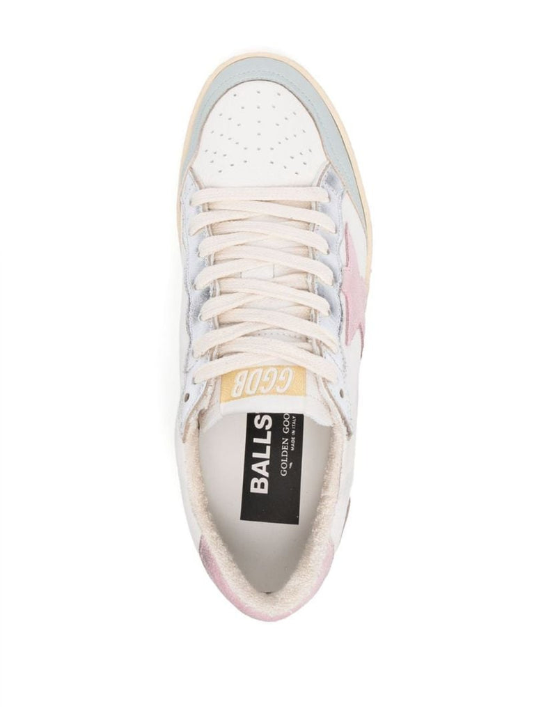 White Ball Star Leather Sneakers