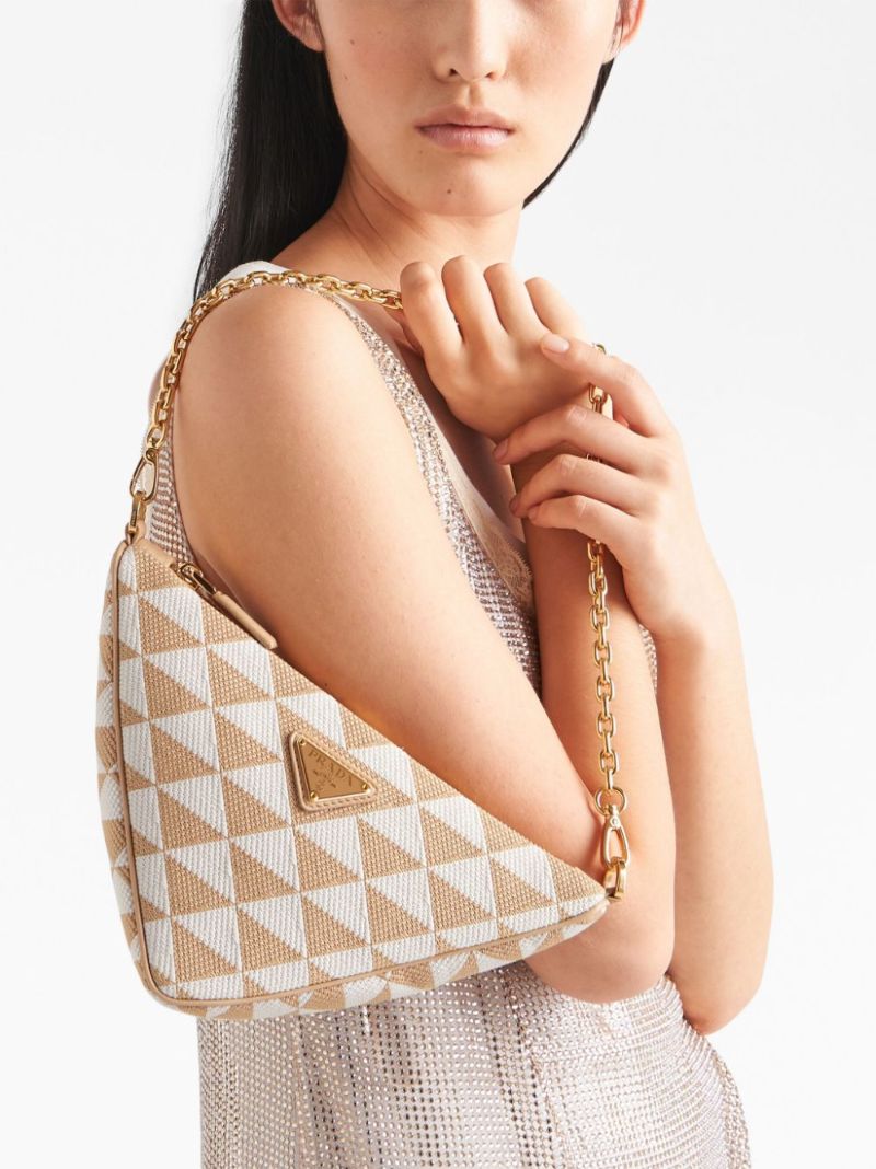 Beige Symbole Shoulder Bag
