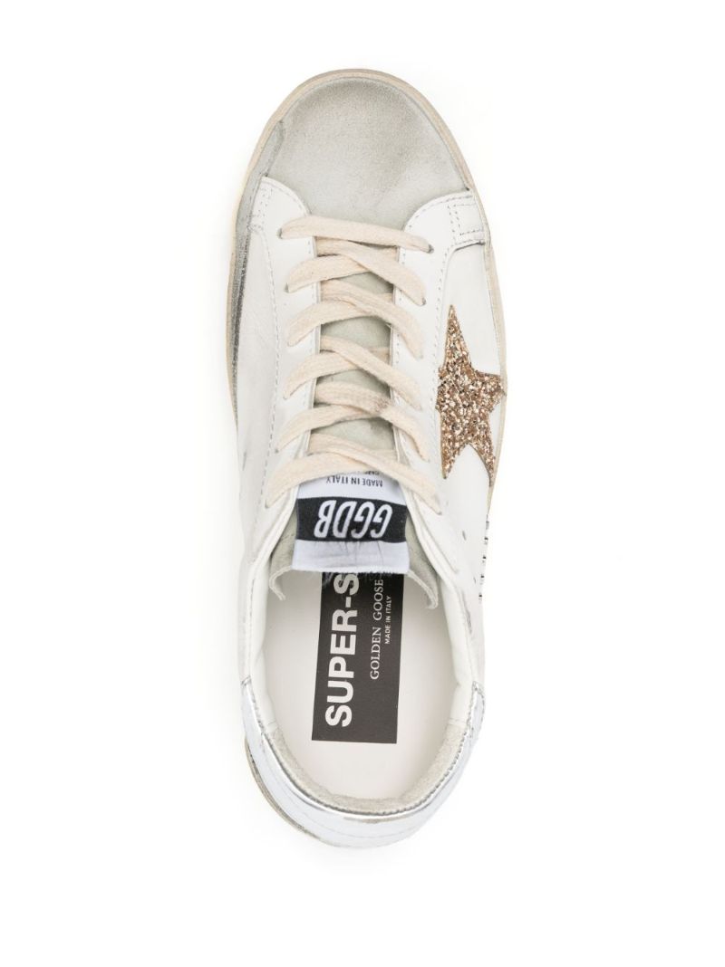 White Super-star Leather Sneakers