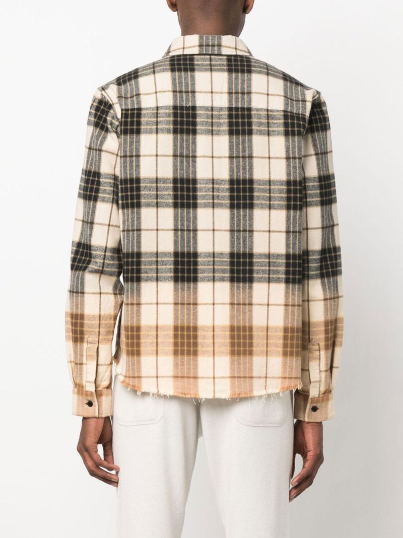 Multicolour Dip Dye Check Shirt
