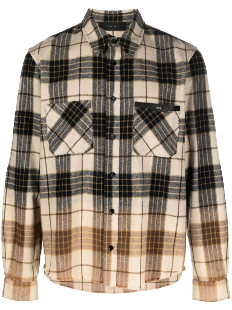 Multicolour Dip Dye Check Shirt