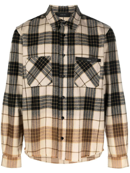 Multicolour Dip Dye Check Shirt