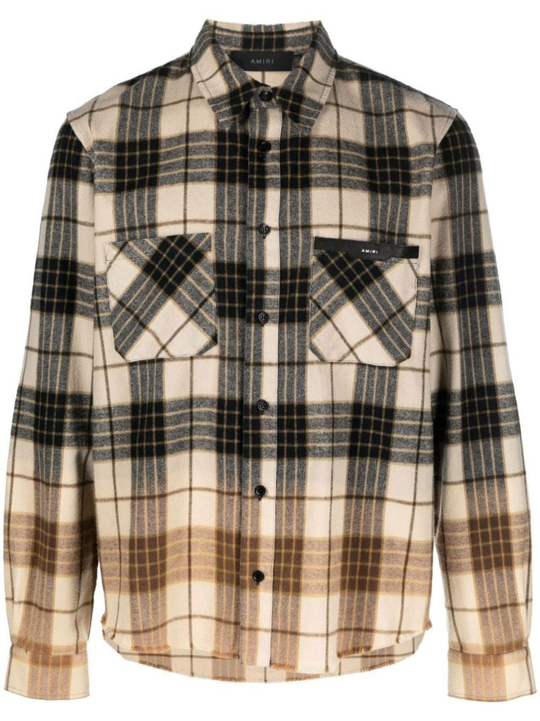 Multicolour Dip Dye Check Shirt