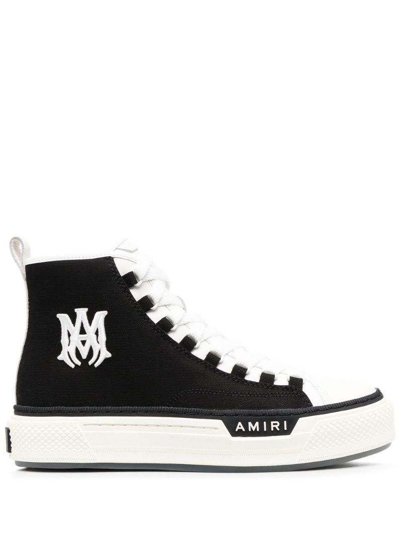 Black Court High-top Sneakers