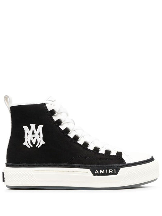 Black Court High-top Sneakers