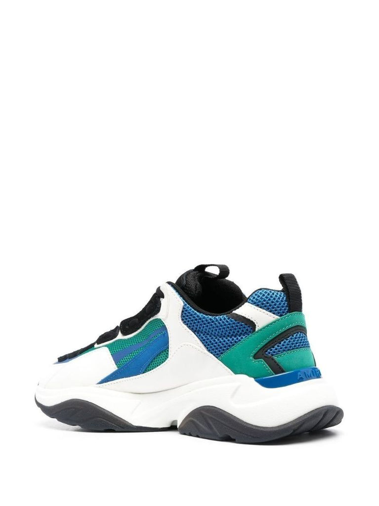 White Bone Runner Panelled Sneakers