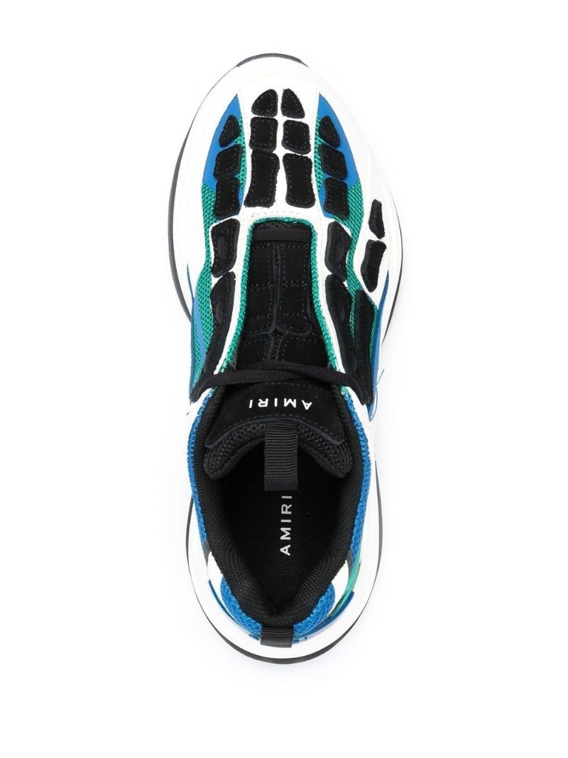 White Bone Runner Panelled Sneakers
