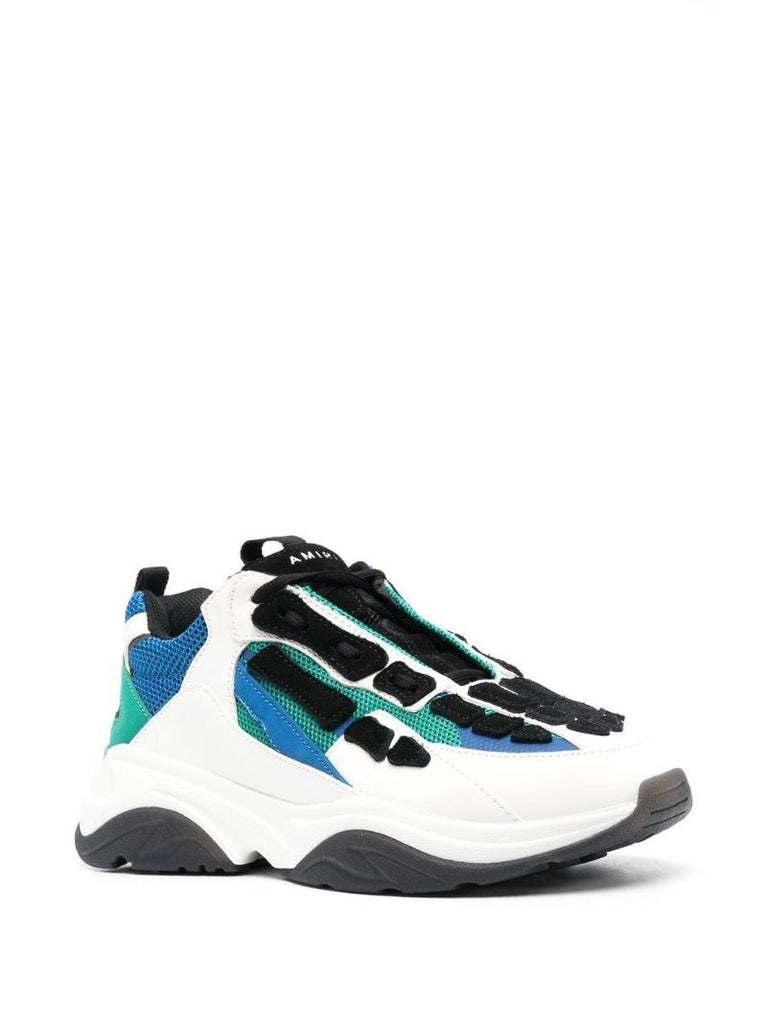 White Bone Runner Panelled Sneakers