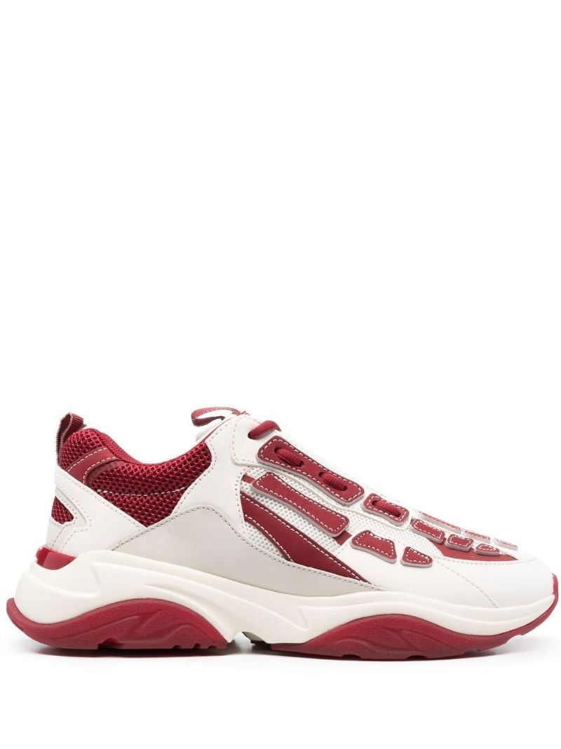 Red Bone Runner Panelled Sneakers
