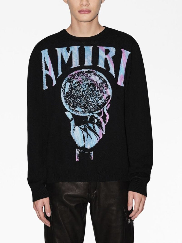 Black Logo Jacquard Jumper