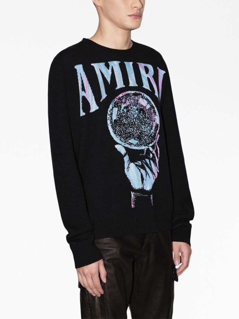 Black Logo Jacquard Jumper