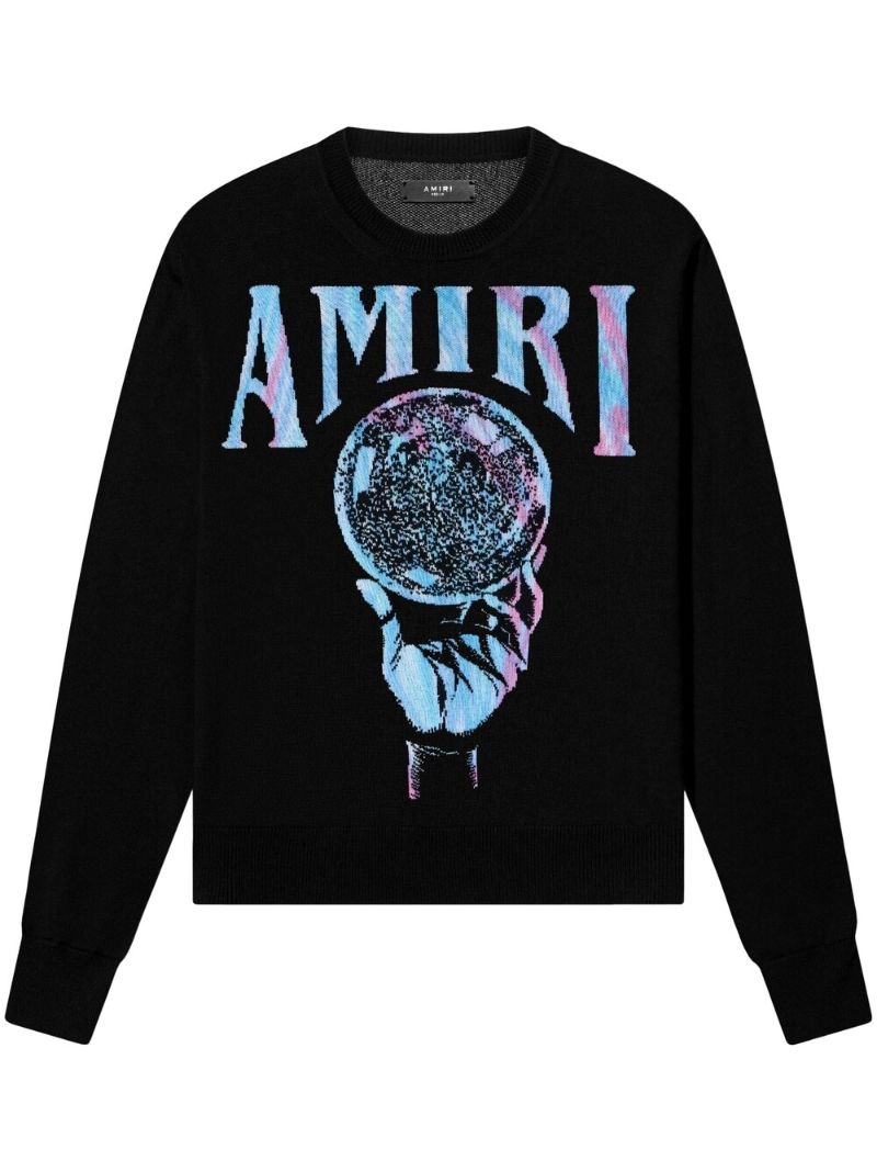 Black Logo Jacquard Jumper
