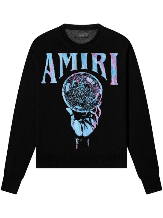 Black Logo Jacquard Jumper