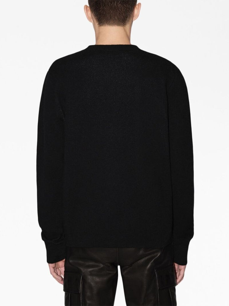 Black Logo Jacquard Jumper