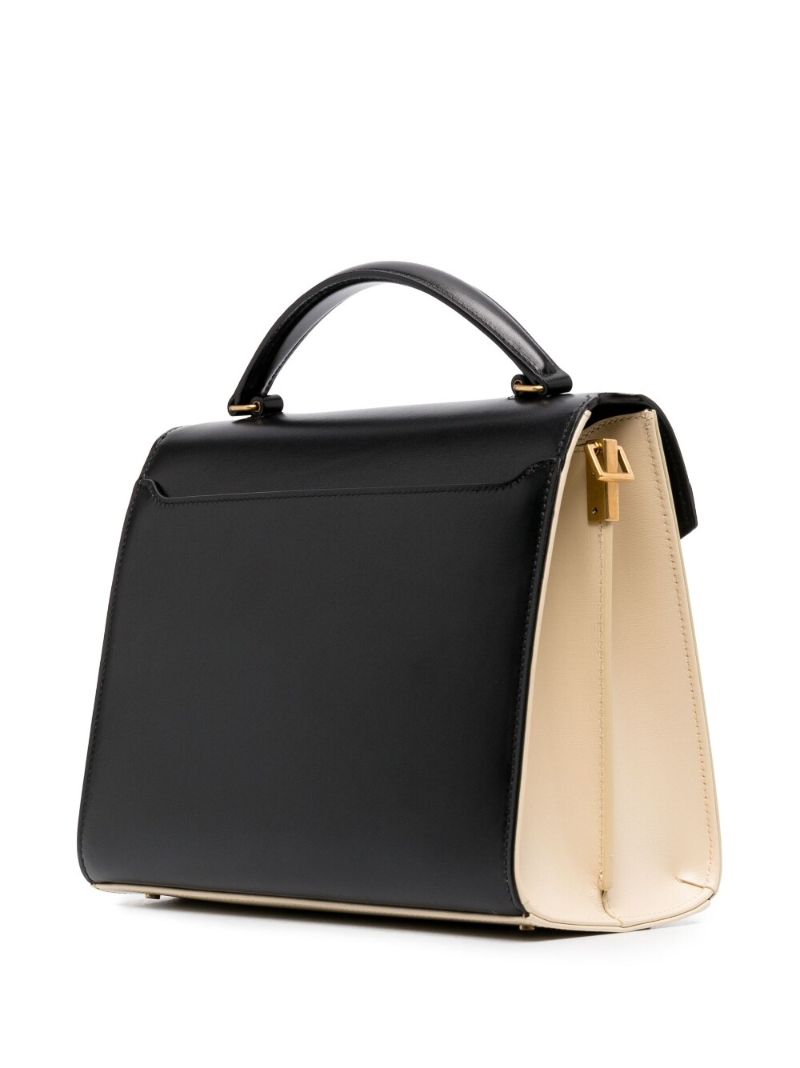 Black Casandra Top Handle Bag