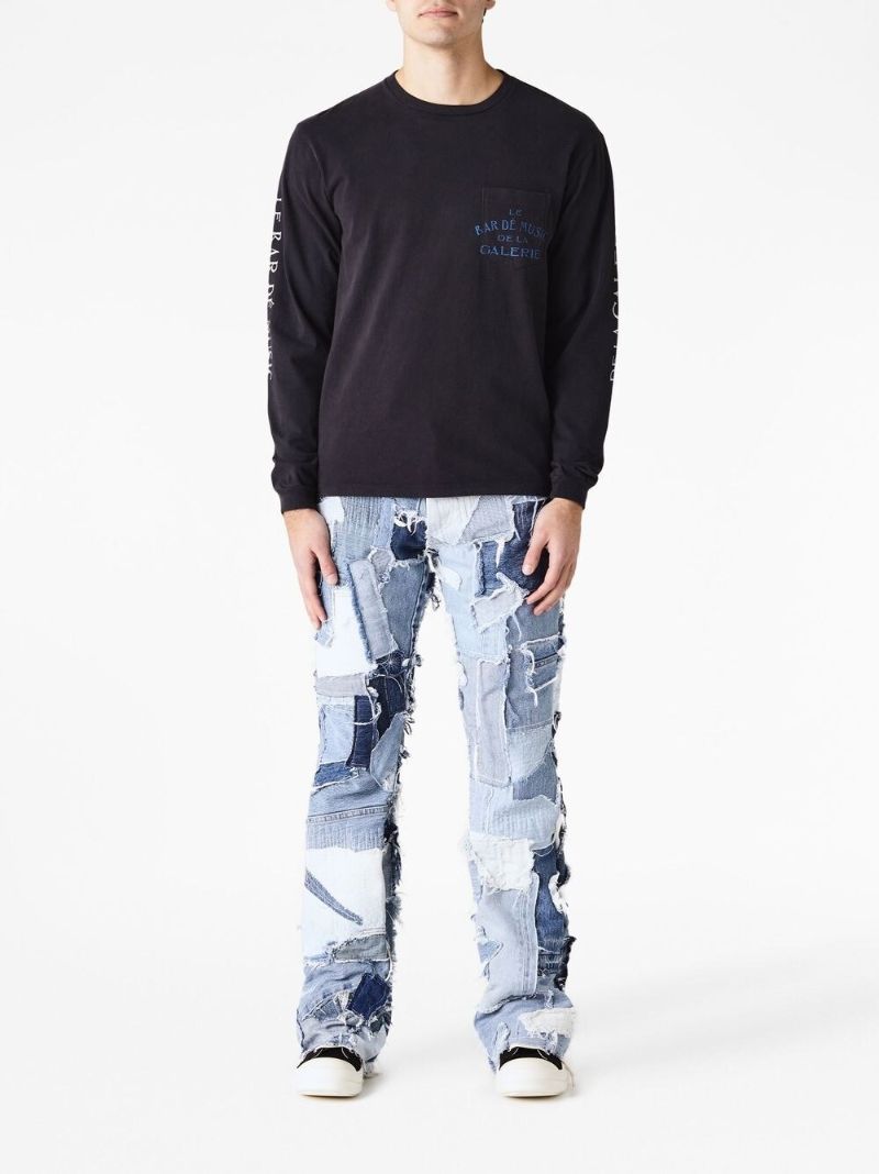 Blue Graphic Print Sweatshirt