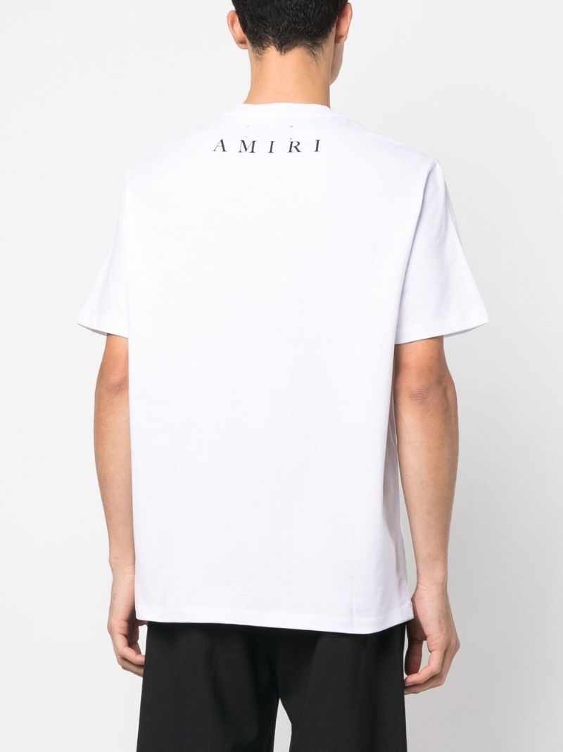 White Logo Print T-shirt