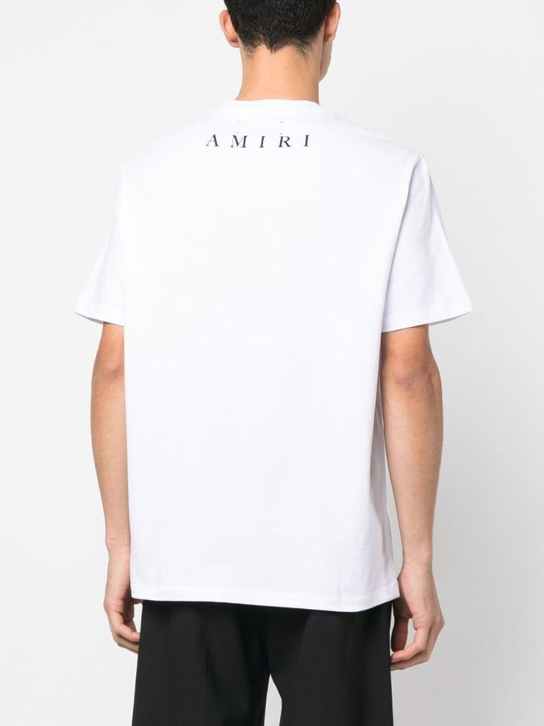 White Logo Print T-shirt