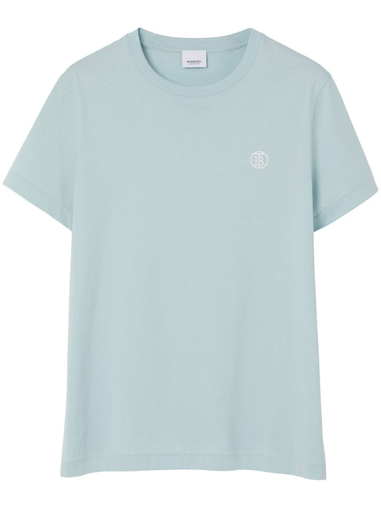 Blue Cotton Monogram T-shirt