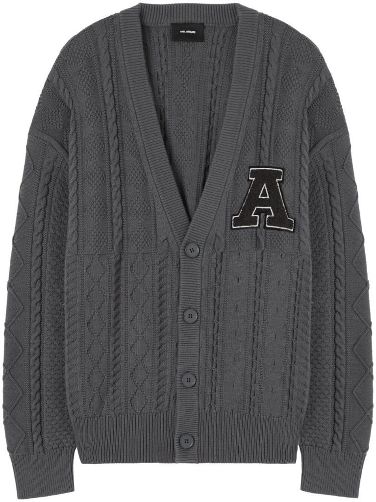 Grey Alpha Logo AppliquÃ_x0083_Â© Cardigan