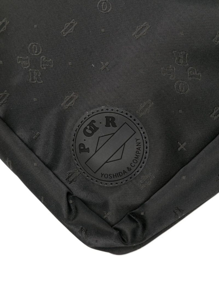 Black Monogram Pattern Shoulder Bag