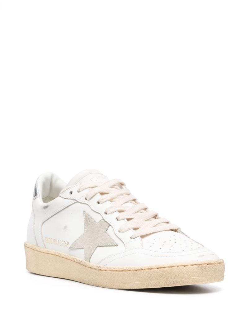 White Ball Star Leather Sneakers