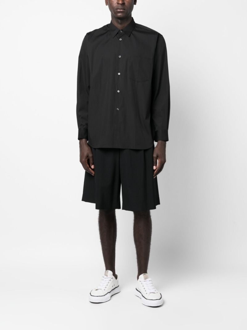 Black Button Up Cotton Shirt