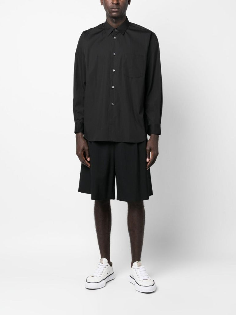 Black Button Up Cotton Shirt