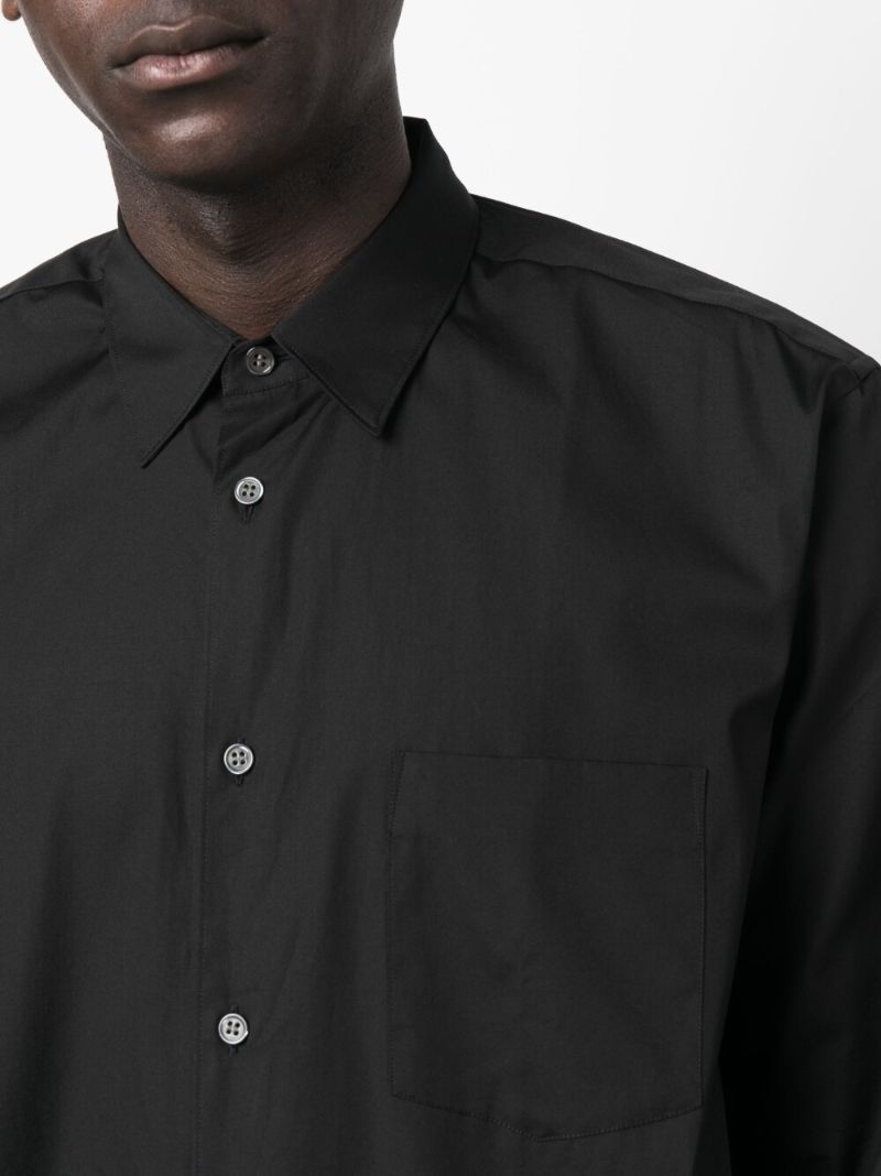 Black Button Up Cotton Shirt