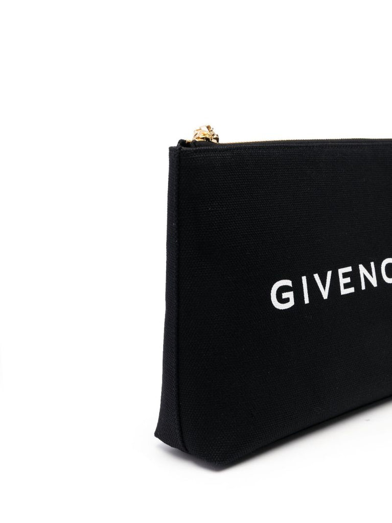 Black Logo-print Travel Pouch