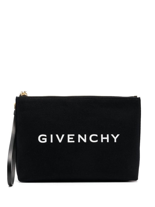 Black Logo-print Travel Pouch