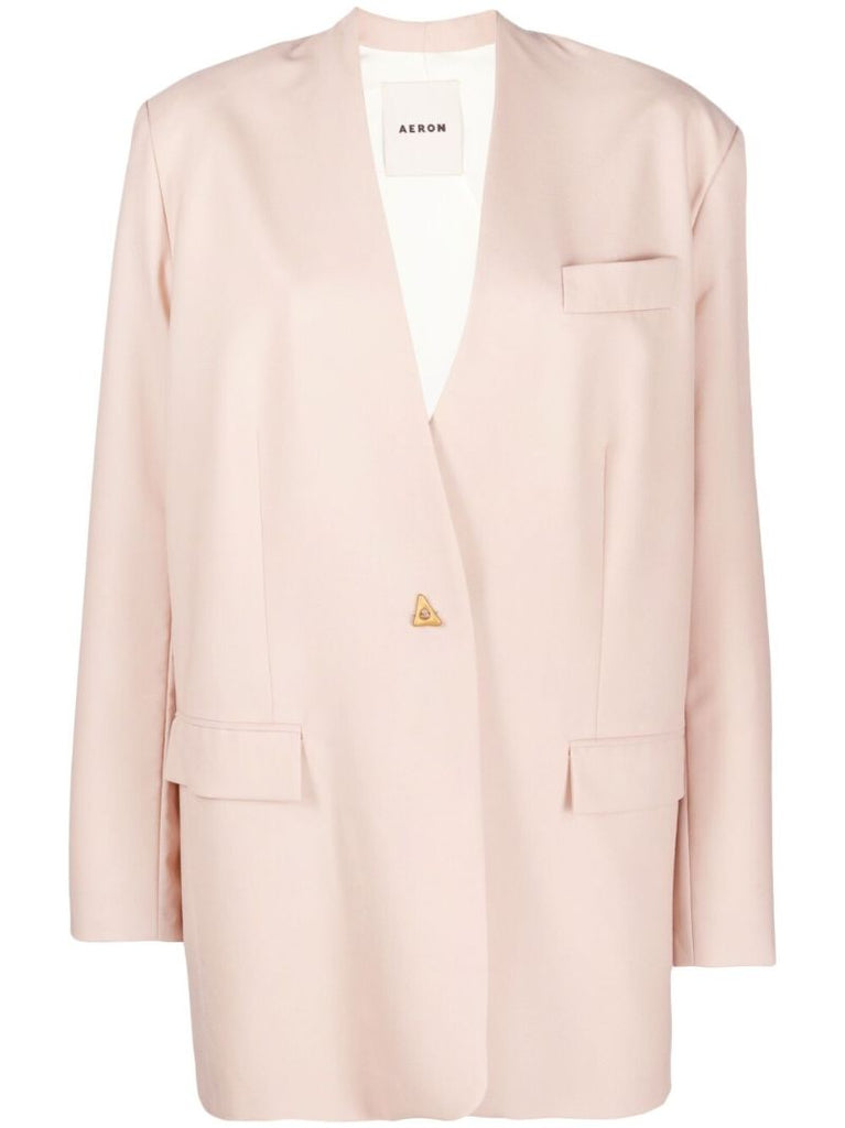 Pink Mesina Wool Blazer