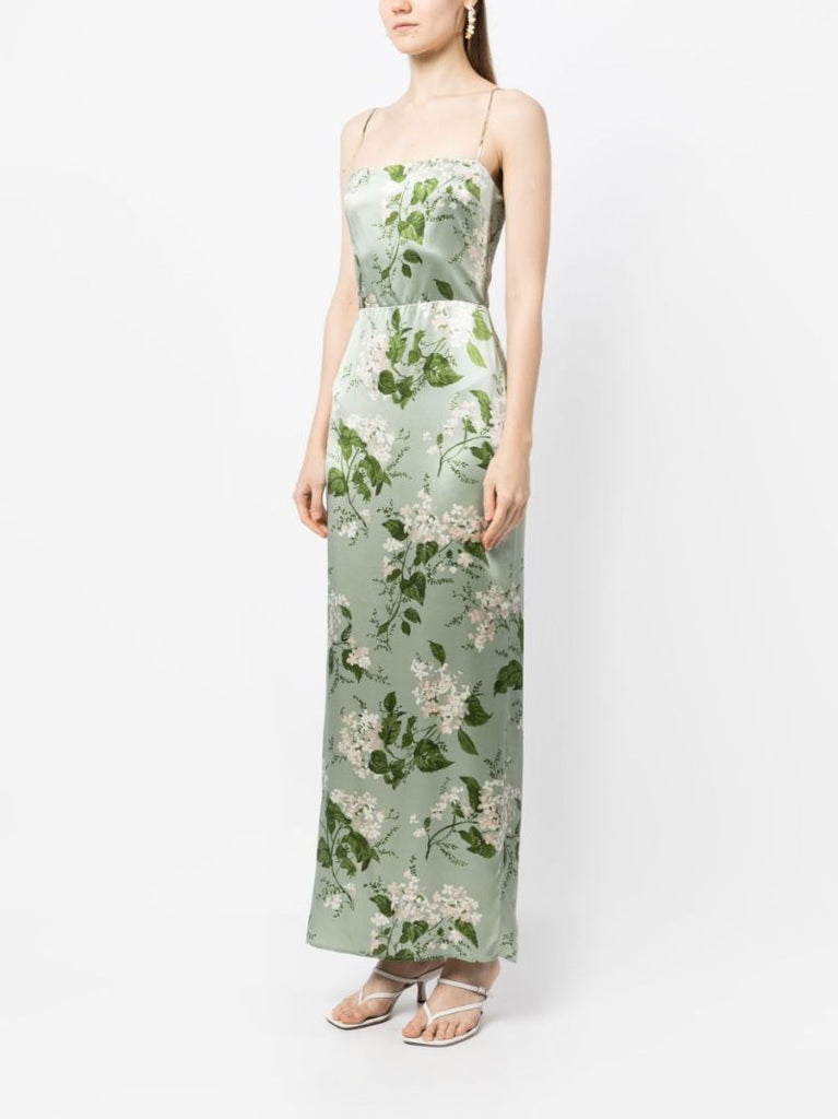 Green Frankie Floral Print Dress