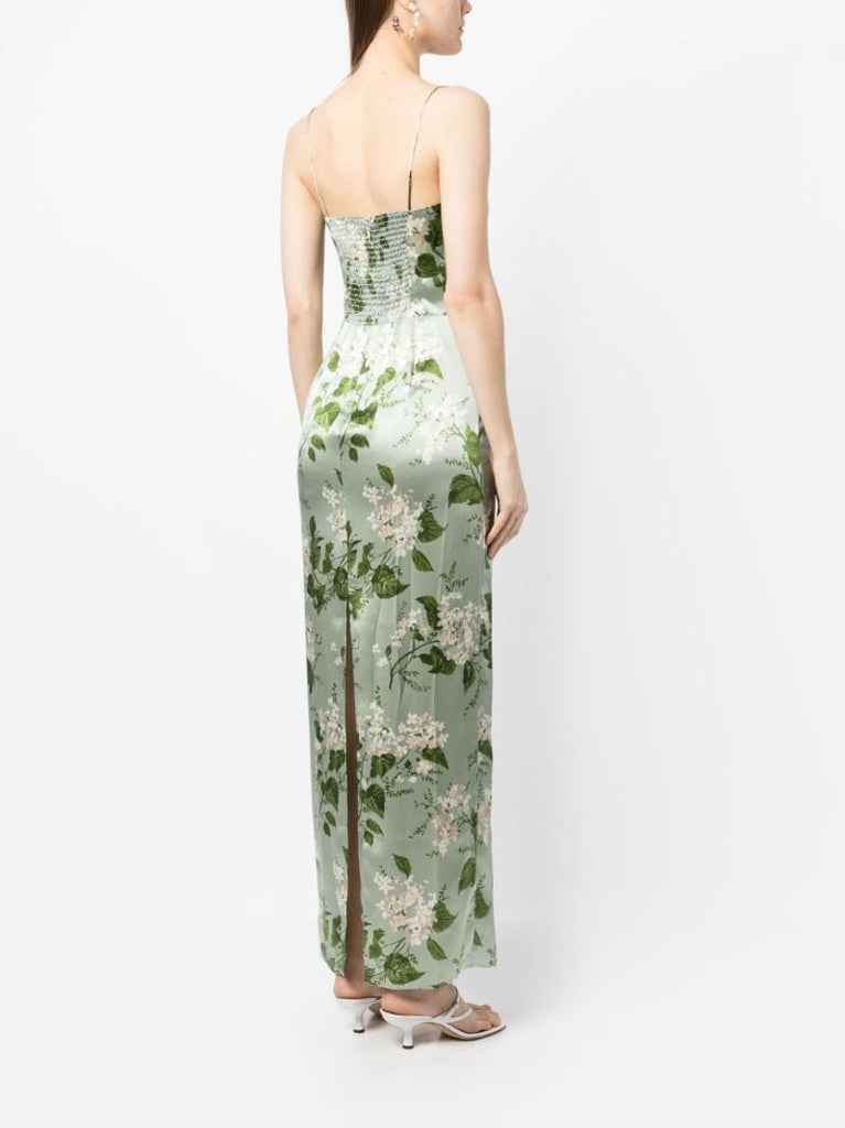 Green Frankie Floral Print Dress