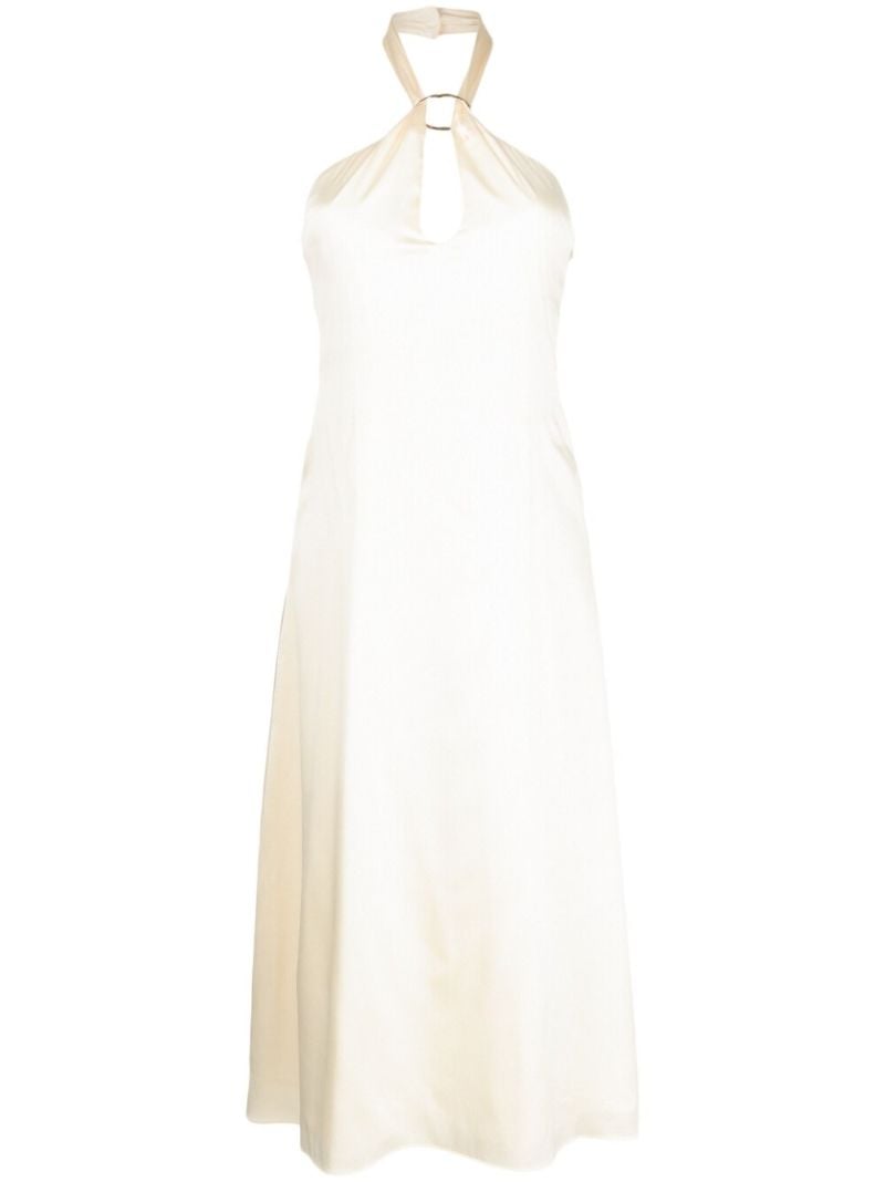 Beige Lily Halterneck Dress