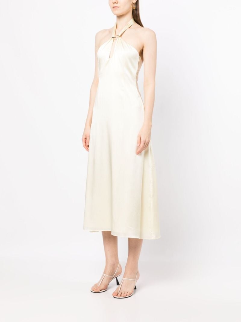Beige Lily Halterneck Dress