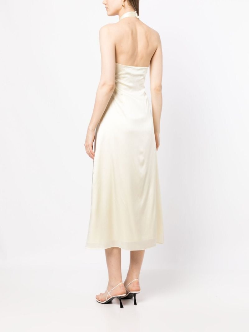 Beige Lily Halterneck Dress