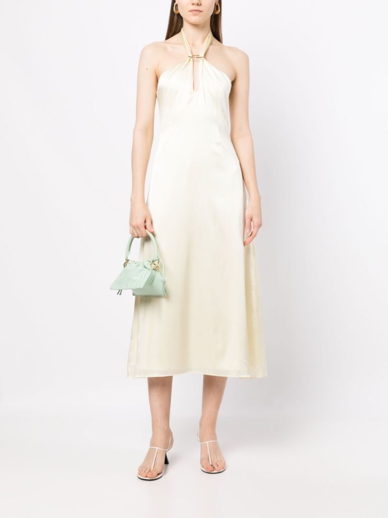 Beige Lily Halterneck Dress
