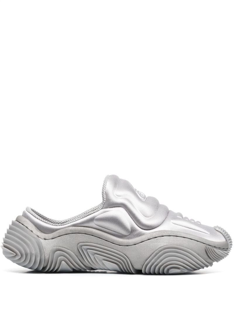 Grey Platform Mules