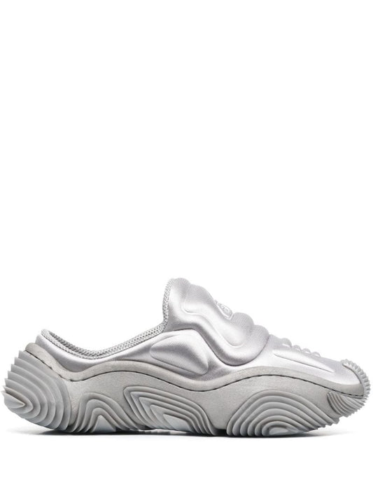 Grey Platform Mules