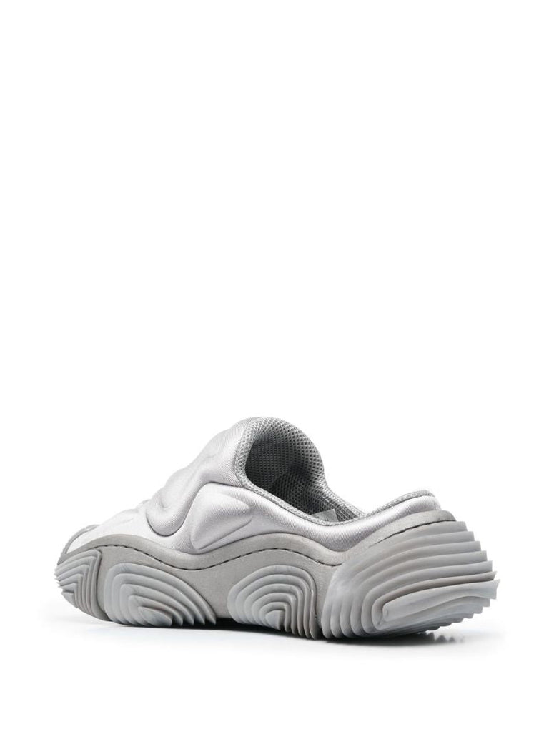 Grey Platform Mules